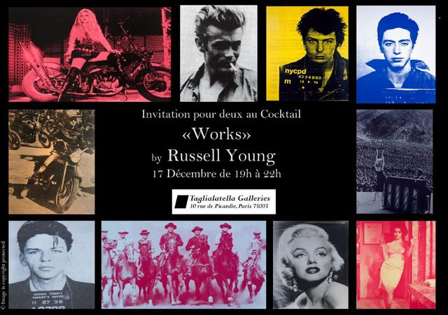 Russell Young Art Exhibition Flyer by me