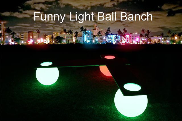 Leuchtende Ballbank