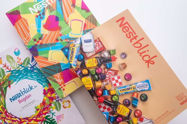 Editorial design, employee magazine